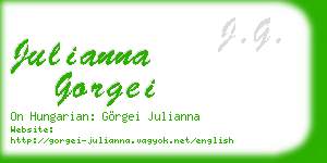 julianna gorgei business card